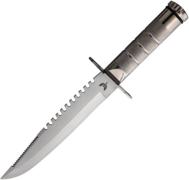 Combat Ready Large Survival Knife Silver - Combat Ready