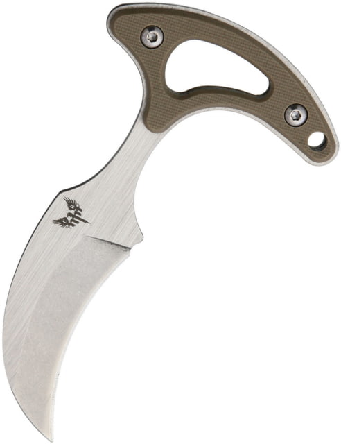 Combat Ready Neck Knife Black G10 2.63" satin finish stainless blade Tan G10 handle CBR369 HO745 - Combat Ready