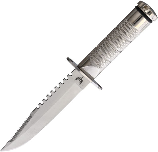 Combat Ready Survival Knife Silver - Combat Ready