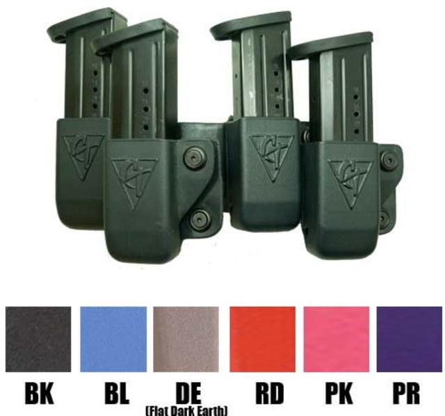 Comp-Tac Beltfeed 4 Mag OWB Kydex Size 4 - Glock 9/40 Double Stack .45 GAP Left Hand Flat Dark Earth - Comp-Tac