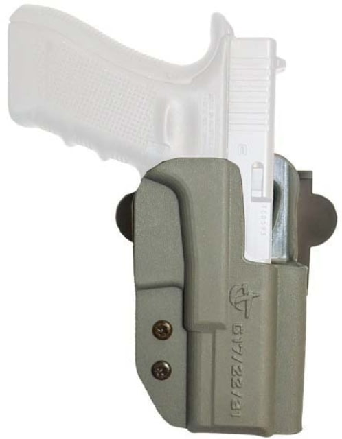 Comp-Tac International OWB Kydex Modular Mount Walther - PDP 4in Slide Right Hand Olive Drab - Comp-Tac