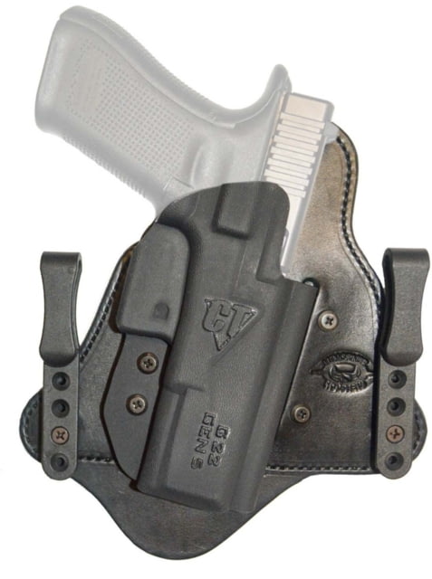 Comp-Tac MTAC Inside The Waistband Hybrid Concealed Carry Holster Heckler & Koch VP9SK Right Hand Kydex Black - Comp-Tac