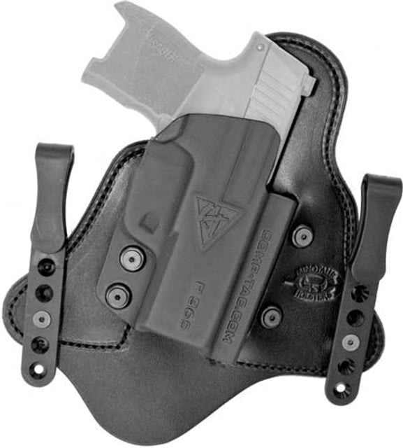 Comp-Tac MTAC Premier IWB Hybrid Concealed Carry Holster SIG Sauer P365 Right Hand Black Leather/Kydex