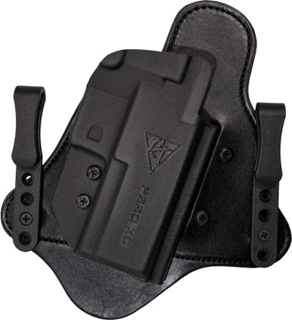 Comp-Tac MTAC Premier Hybrid IWB Holster SIG Sauer P320 X-Carry Right Hand Black Leather/Kydex Black - Comp-Tac