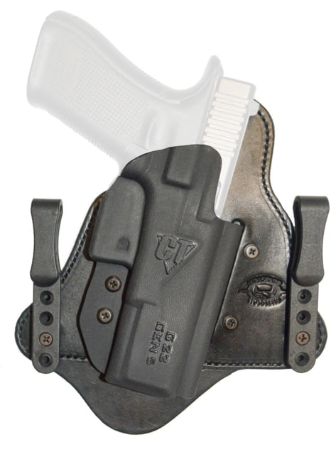 Comp-Tac MTAC Premier IWB Hybrid Concealed Carry Holster Walther PPQ M2 4in Left Hand Black Leather/Kydex - Comp-Tac