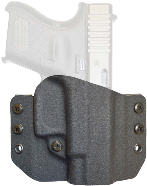 Comp-Tac OWB Concealed Kydex Warrior Holster Smith & Wesson M&P 45 4.5in/Smith & Wesson M&P 40 4.5in/Smith & Wesson M&P 9 4.5in Right Hand Black Kydex - Comp-Tac