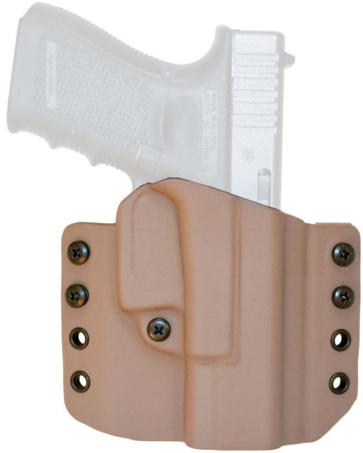 Comp-Tac OWB Concealed Kydex Warrior Holster Smith & Wesson M&P 45 4.5in/Smith & Wesson M&P 40 4.5in/Smith & Wesson M&P 9 4.5in Right Hand Flat Dark - Comp-Tac