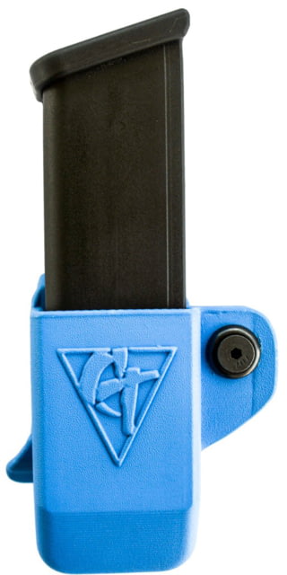 Comp-Tac Single Mag Pouch OWB Kydex Size 4 - Glock 9/40 Double Stack .45 GAP Left Hand Blue