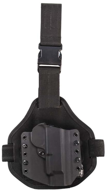 High Speed Gear Warrior Combo Single Point Drop Leg Holster Glock 19 Gen 1 - 4 Right Hand Black - High Speed Gear