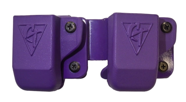 Comp-Tac Twin Belt Clip Mag OWB Kydex Size 11 - Brt 92/96 Sig P365 CZ 75 Sig P226 9/40 Spg XD 9/40 PPQ 9/40 Left Hand Purple - Comp-Tac