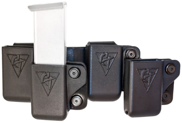 Comp-Tac Beltfeed 4 Mag OWB Kydex Size 1 - 1911 Single Stack KAHR Springfield XD - S Sig 220 Left Side Carry Black