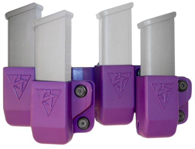 Comp-Tac Beltfeed 4 Mag OWB Kydex Size 4 - Glock 9/40 Double Stack .45 GAP Left Hand Purple - Comp-Tac