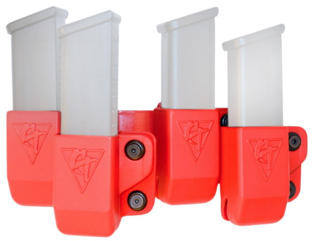 Comp-Tac Beltfeed 4 Mag OWB Kydex Size 4 - Glock 9/40 Double Stack .45 GAP Left Hand Red - Comp-Tac