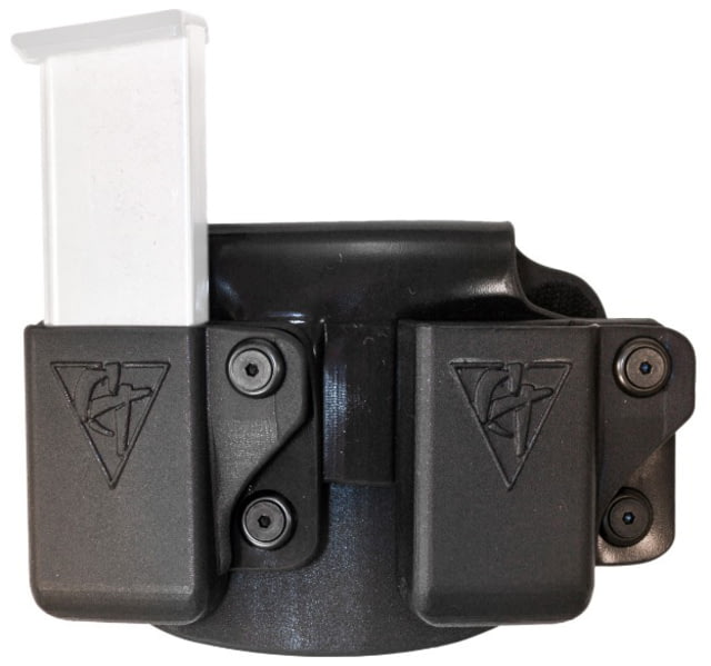 Comp-Tac Twin Paddle Mag OWB Kydex Size 1 - 1911 Single Stack KAHR Springfield XD - S Sig 220 Left Hand Black - Comp-Tac