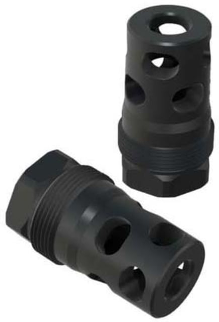 Comstock Armory Facemount Compact Muzzle Brake 9mm Luger 5/8x24 Black Nitride Black