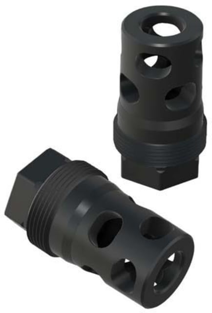 Comstock Armory Compact Muzzle Brake 9mm Luger 1/2x28 Black Nitride Black