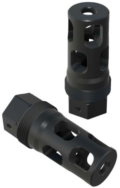 Comstock Armory Full Size Muzzle Brake 5.56mm 1/2x28 Black Nitride Black