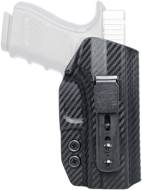 Rounded Athletic Tuckable IWB KYDEX Holster Springfield Hellcat Ambidextrous Carbon Fiber - Rounded