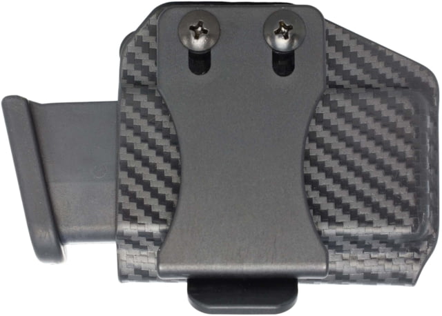 Rounded Horizontal Magazine Holster for 9/40 Single Stack Ambidextrous Carbon Fiber - Rounded