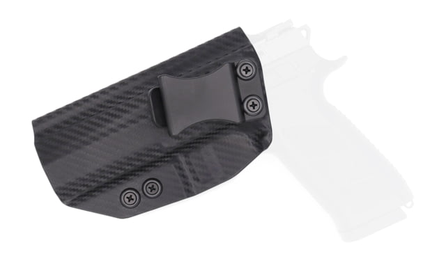 Rounded IWB KYDEX Holster CZ P-07 Left Hand Carbon Fiber - Rounded