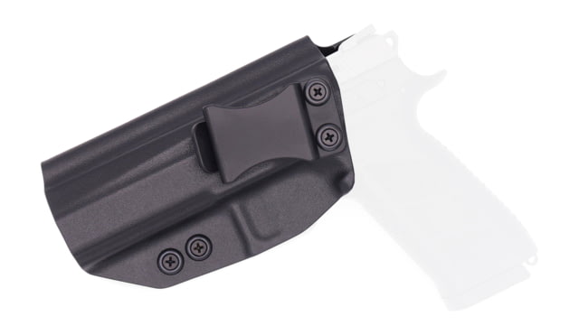 Rounded IWB KYDEX Holster CZ P-09 Left Hand Black - Rounded