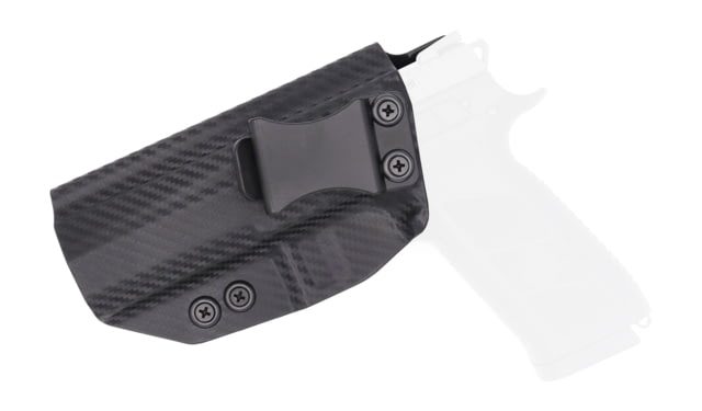 Rounded IWB KYDEX Holster CZ P-09 Left Hand Carbon Fiber - Rounded