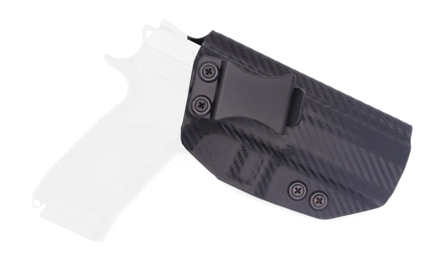 Rounded IWB KYDEX Holster CZ P-09 Right Hand Carbon Fiber - Rounded