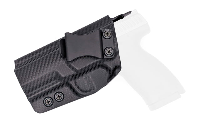 Rounded IWB KYDEX Holster CZ P-10 S Left Hand Carbon Fiber - Rounded