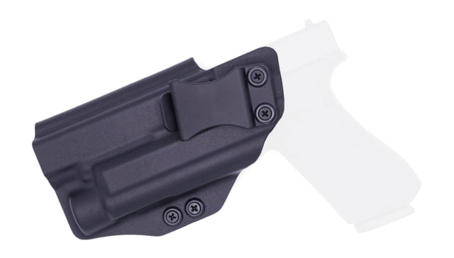 Rounded IWB KYDEX Holster Glock 17 19 19X 22 23 31 32 34 35 45 Gen 1-5 with TLR-1 Left Hand Black - Rounded