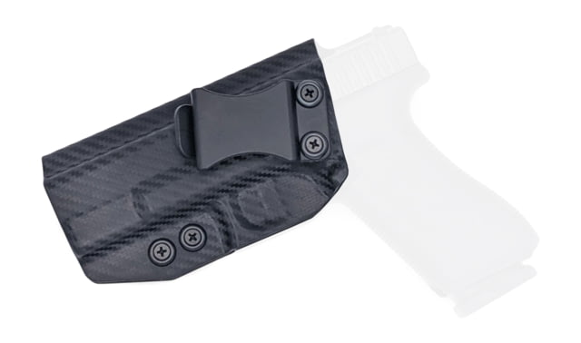 Rounded IWB KYDEX Holster Glock  Gen 1-5 Left Hand Carbon Fiber - Rounded Gear