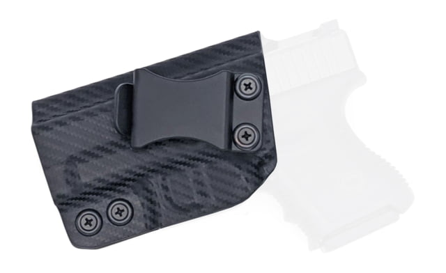 Rounded IWB KYDEX Holster Glock  Gen 1-5 Left Hand Carbon Fiber - Rounded Gear