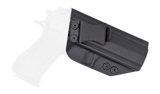 Rounded IWB KYDEX Holster IWI Jericho 941 F9 Full Steel Frame RH Black - Rounded