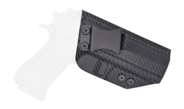 Rounded IWB KYDEX Holster IWI Jericho 941 F9 Full Steel Frame RH Carbon Fiber - Rounded