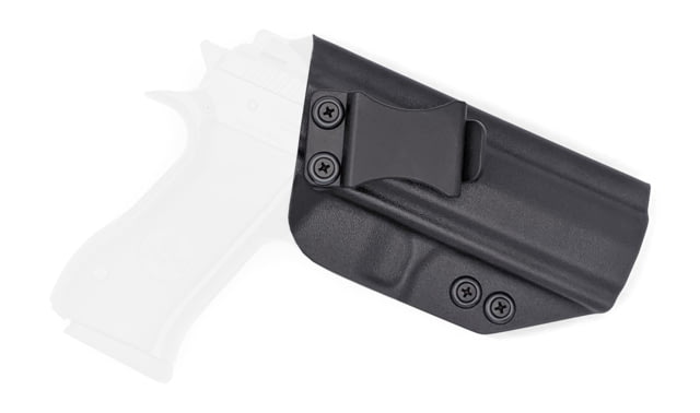 Rounded IWB KYDEX Holster IWI Jericho 941 FS9 Mid Steel Frame RH Black - Rounded