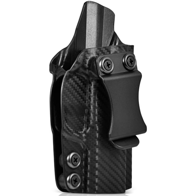 Rounded IWB KYDEX Holster Ruger American Compact 9mm Right Hand Carbon Fiber - Rounded Gear