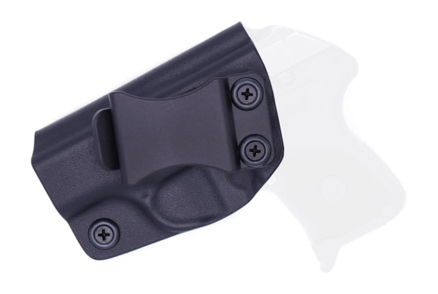Rounded IWB KYDEX Holster Ruger LCP Max Left Hand Black - Rounded