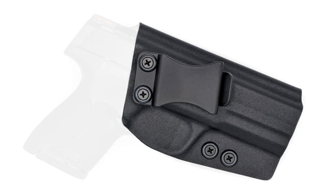 Rounded IWB KYDEX Holster S&W M&P 9mm/40SW Shield M2.0 4in Barrel Right Hand Black - Rounded