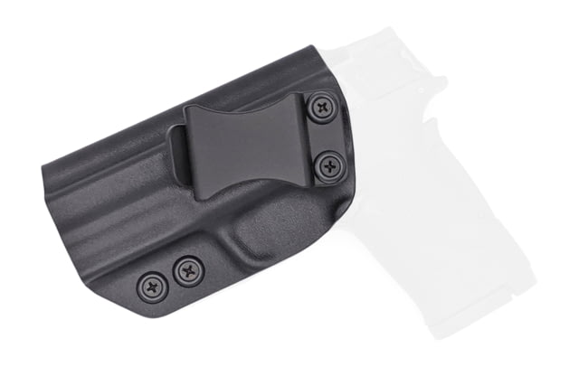 Rounded IWB KYDEX Holster S&W M&P SHIELD 380 EZ Left Hand Black - Rounded