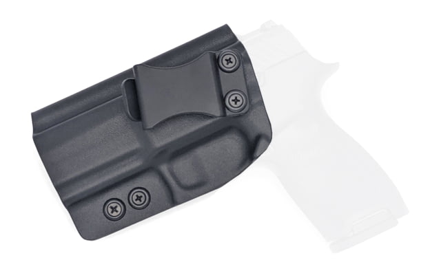 Rounded IWB KYDEX Holster Sig Sauer P365 XL RMR Cut Right Hand Black - Rounded