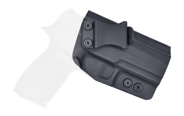 Rounded IWB KYDEX Holster Sig Sauer P320 Full Size Right Hand Black - Rounded