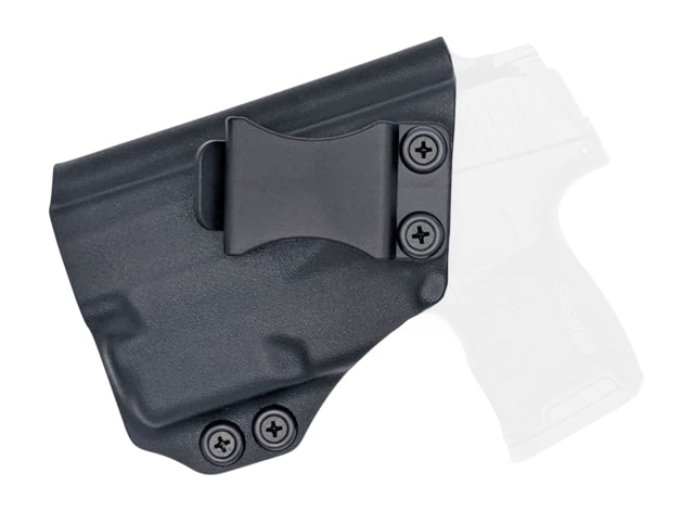 Rounded IWB KYDEX Holster Sig Sauer P365 w/TLR-6 Left Hand Black - Rounded