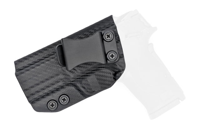 Rounded IWB KYDEX Holster Smith & Wesson M&P SHIELD 9mm EZ Left Hand Carbon Fiber - Rounded