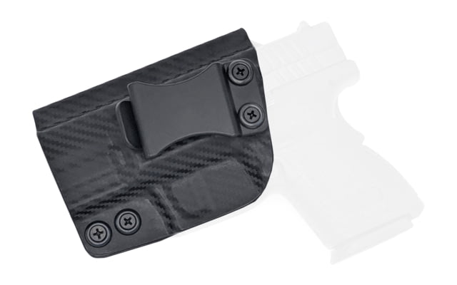 Rounded IWB KYDEX Holster Springfield XD 3in Sub-Compact Left Hand Carbon Fiber - Rounded