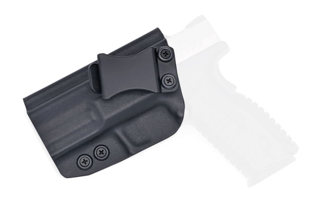 Rounded IWB KYDEX Holster Springfield XD-M 3.8in 9mm Left Hand Black - Rounded