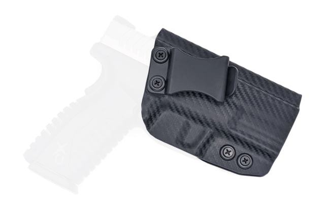 Rounded IWB KYDEX Holster Springfield XD-M 4.5in Right Hand Carbon Fiber - Rounded