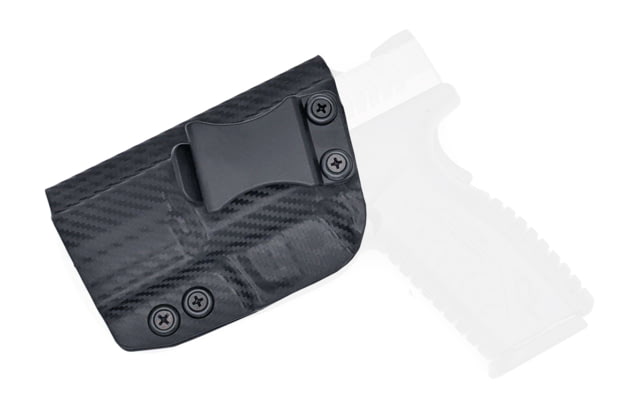 Rounded IWB KYDEX Holster Springfield XD-M 5.25in Left Hand Carbon Fiber - Rounded
