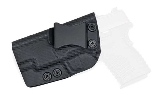 Rounded IWB KYDEX Holster Springfield XD-S 4.0in Left Hand Carbon Fiber - Rounded