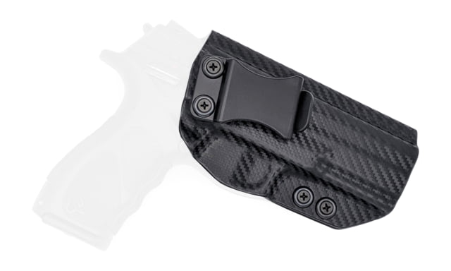 Rounded IWB KYDEX Holster Taurus TH9/TH40 Full Size Right Hand Carbon Fiber - Rounded