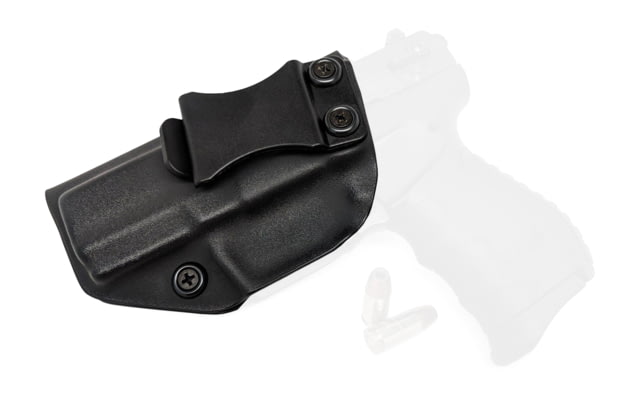 Rounded IWB KYDEX Holster Walther PK380 Left Hand Black - Rounded Gear