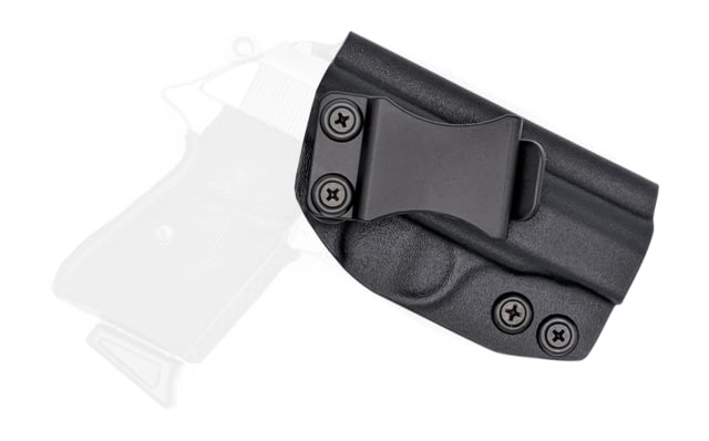 Rounded IWB KYDEX Holster Walther PPK/S Right Hand Black - Rounded